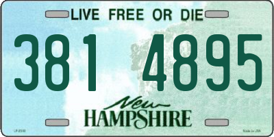 NH license plate 3814895