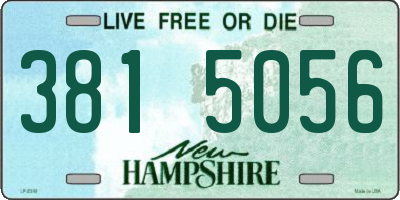 NH license plate 3815056