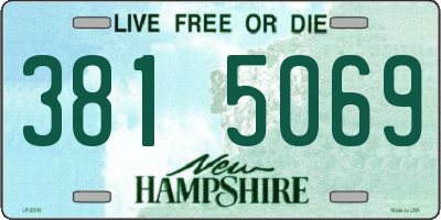 NH license plate 3815069