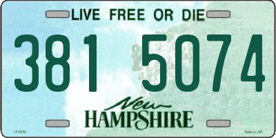 NH license plate 3815074
