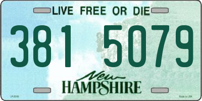 NH license plate 3815079