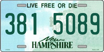 NH license plate 3815089