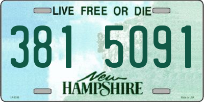 NH license plate 3815091