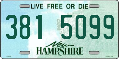 NH license plate 3815099