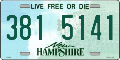 NH license plate 3815141