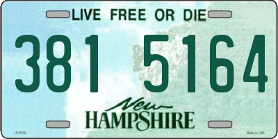 NH license plate 3815164