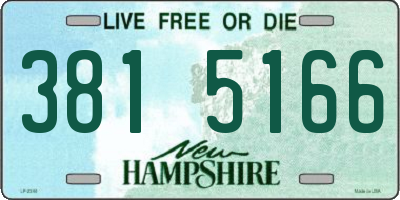 NH license plate 3815166