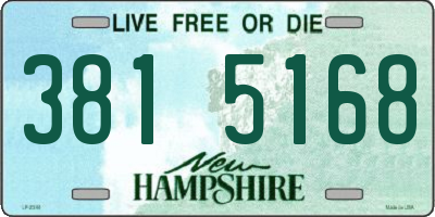 NH license plate 3815168