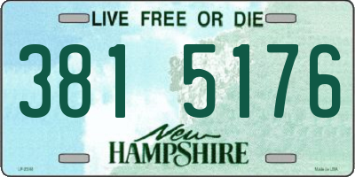 NH license plate 3815176