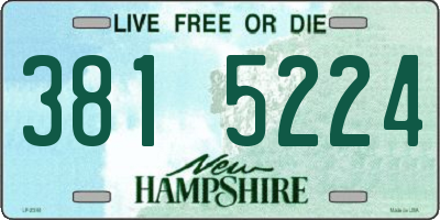 NH license plate 3815224