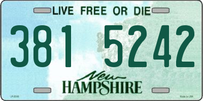 NH license plate 3815242