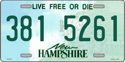 NH license plate 3815261