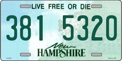 NH license plate 3815320