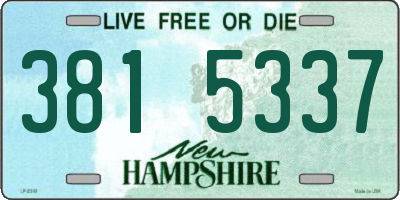 NH license plate 3815337