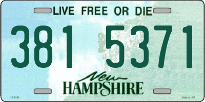 NH license plate 3815371