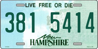 NH license plate 3815414