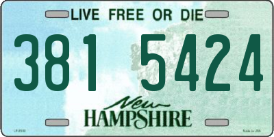 NH license plate 3815424