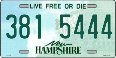 NH license plate 3815444