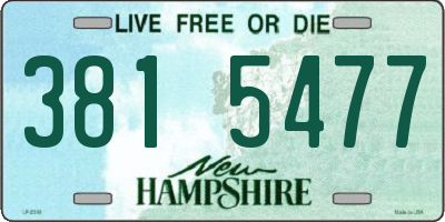 NH license plate 3815477