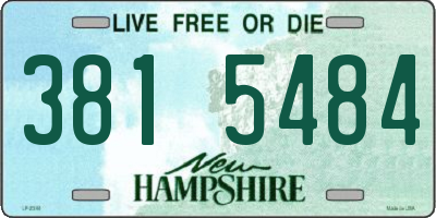 NH license plate 3815484