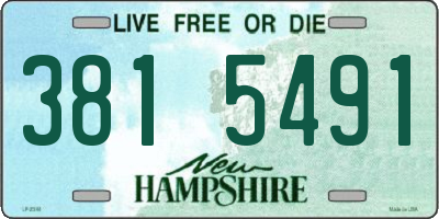 NH license plate 3815491