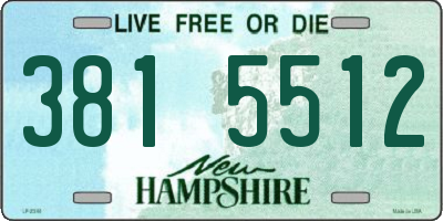 NH license plate 3815512