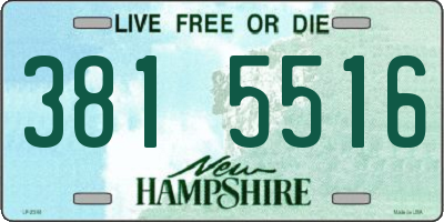NH license plate 3815516