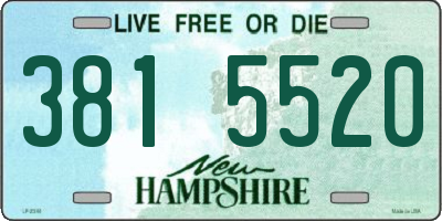 NH license plate 3815520
