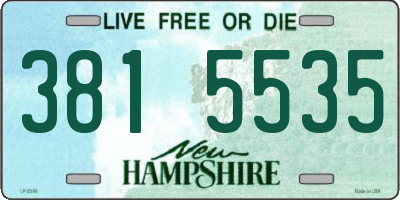NH license plate 3815535