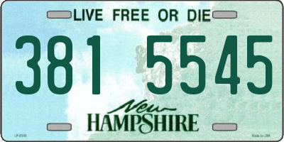 NH license plate 3815545