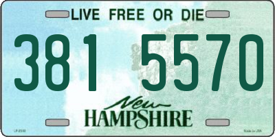 NH license plate 3815570