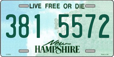 NH license plate 3815572