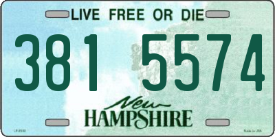 NH license plate 3815574