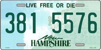 NH license plate 3815576