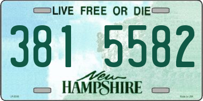 NH license plate 3815582