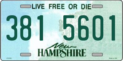 NH license plate 3815601