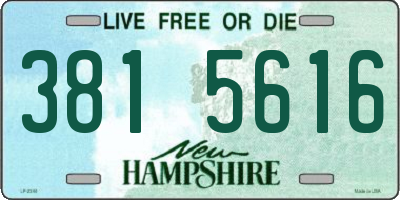 NH license plate 3815616