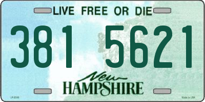 NH license plate 3815621