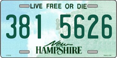 NH license plate 3815626