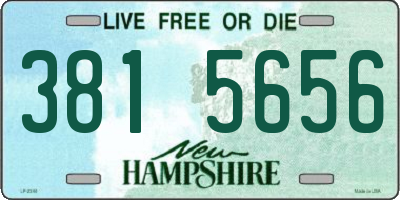 NH license plate 3815656