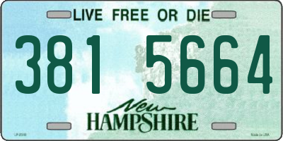 NH license plate 3815664