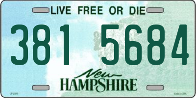 NH license plate 3815684