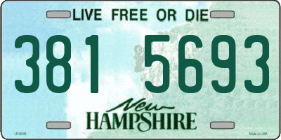 NH license plate 3815693