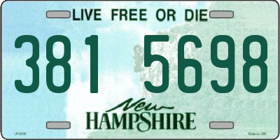 NH license plate 3815698