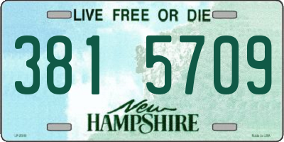 NH license plate 3815709