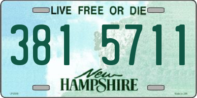 NH license plate 3815711