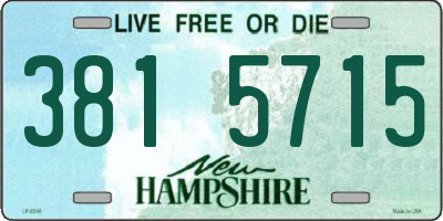 NH license plate 3815715