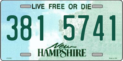 NH license plate 3815741