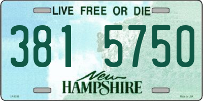 NH license plate 3815750