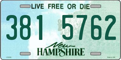NH license plate 3815762